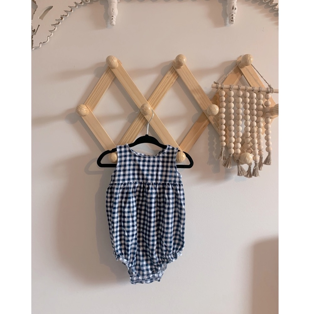 Baby Old Navy Buffalo Check Romper